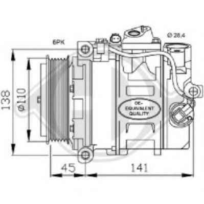 7167100 DIEDERICHS Air Conditioning Compressor, air conditioning