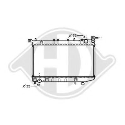 8070430 DIEDERICHS Cooling System Radiator, engine cooling
