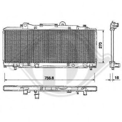 8109125 DIEDERICHS Radiator, engine cooling