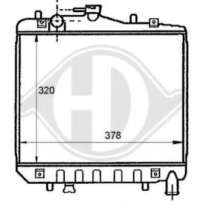 8115100 DIEDERICHS Cooling System Radiator, engine cooling