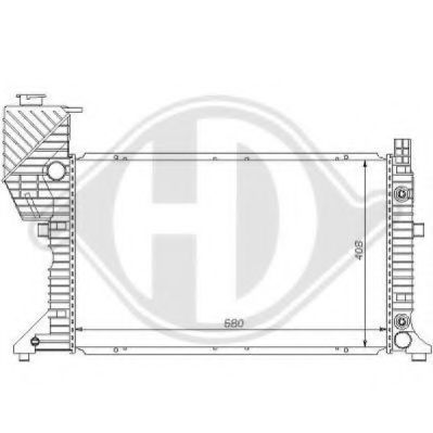 8121131 DIEDERICHS Cooling System Radiator, engine cooling