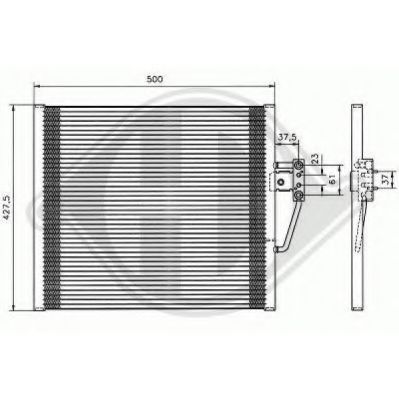 8122301 DIEDERICHS Heating / Ventilation Hose, heat exchange heating