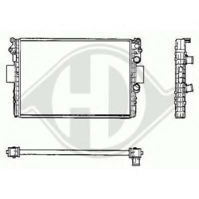 8349206 DIEDERICHS Cooling System Radiator, engine cooling