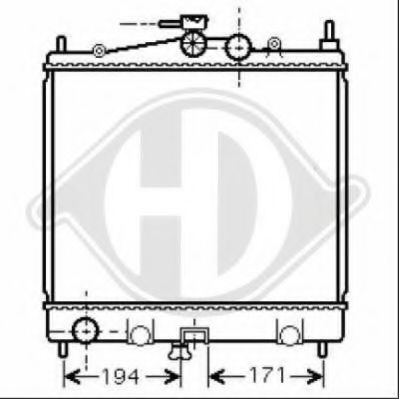 8440505 DIEDERICHS Cooling System Radiator, engine cooling