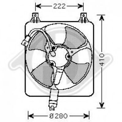 8521651 DIEDERICHS Fan, A/C condenser