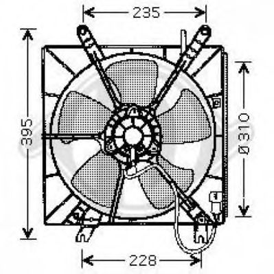 8521653 DIEDERICHS Fan, radiator