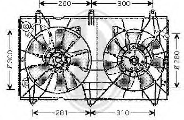 8521901 DIEDERICHS Fan, radiator