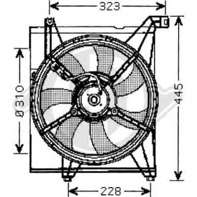 8655207 DIEDERICHS Fan, radiator