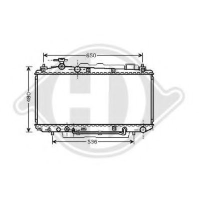 8668602 DIEDERICHS Cooling System Radiator, engine cooling