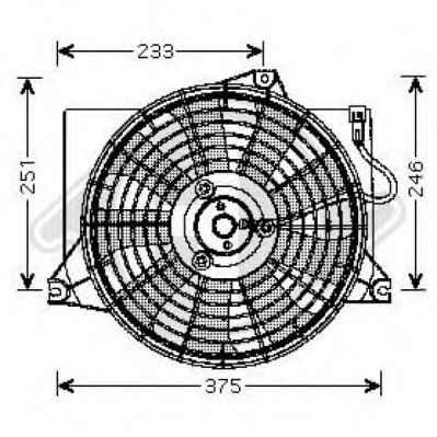 8682591 DIEDERICHS Cooling System Fan, radiator