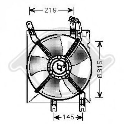 8691207 DIEDERICHS Fan, radiator