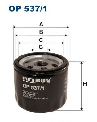 OP 537/1 FILTRON Oil Filter