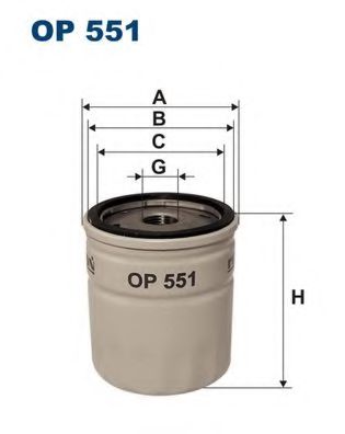 OP551 FILTRON Lubrication Oil Filter