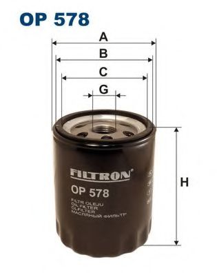 OP 578 FILTRON Oil Filter