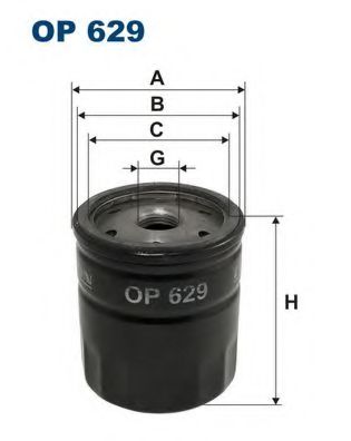 OP629 KRAFTTECH Lubrication Oil Filter