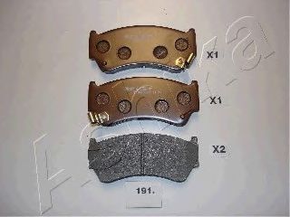 50-01-191 ASHIKA Brake System Brake Pad Set, disc brake