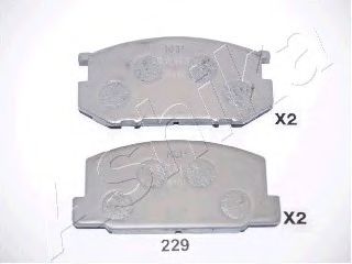 50-02-229 ASHIKA Brake Pad Set, disc brake