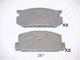 50-02-287 ASHIKA Brake Pad Set, disc brake