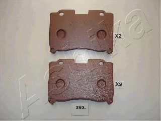 50-02-293 ASHIKA Brake Pad Set, disc brake