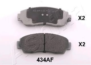 50-04-434 ASHIKA Brake System Brake Pad Set, disc brake