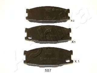 50-05-507 ASHIKA Brake Pad Set, disc brake