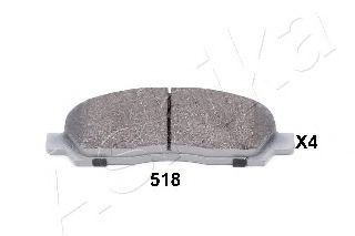 50-05-518 ASHIKA Brake Pad Set, disc brake