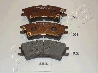 50-05-583 ASHIKA Brake Pad Set, disc brake