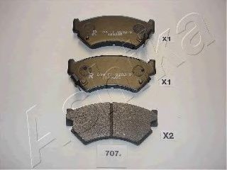 50-07-707 ASHIKA Brake Pad Set, disc brake