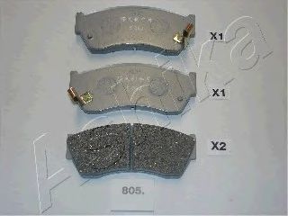 50-08-805 ASHIKA Brake Pad Set, disc brake