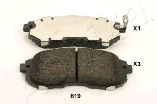 50-08-819 ASHIKA Brake Pad Set, disc brake