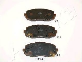 50-0H-H12 ASHIKA Brake System Brake Pad Set, disc brake