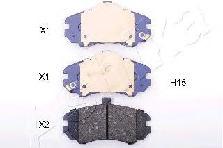 50-0H-H15 ASHIKA Brake System Brake Pad Set, disc brake