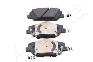 50-0K-K26 ASHIKA Brake System Brake Pad Set, disc brake