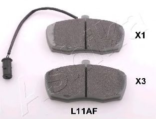 50-0L-L11 ASHIKA Brake Pad Set, disc brake