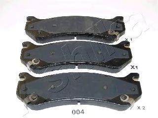 51-00-004 ASHIKA Brake Pad Set, disc brake