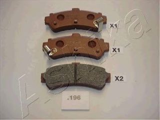 51-01-196 ASHIKA Brake System Brake Pad Set, disc brake