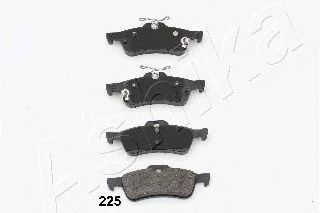 51-02-225 ASHIKA Brake Pad Set, disc brake
