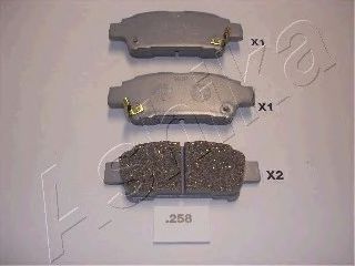 51-02-258 ASHIKA Brake Pad Set, disc brake