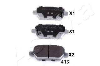 51-04-413 ASHIKA Brake System Brake Pad Set, disc brake