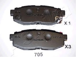 51-07-705 ASHIKA Brake Pad Set, disc brake