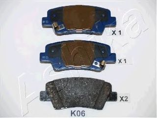 51-0K-K06 ASHIKA Brake Pad Set, disc brake
