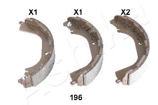 55-01-196 ASHIKA Brake System Brake Shoe Set