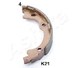 55-0K-K21 ASHIKA Brake System Brake Shoe Set, parking brake