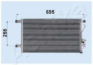 CND163018 ASHIKA Condenser, air conditioning