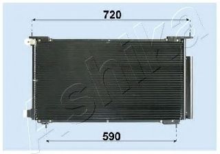 CND193013 ASHIKA Condenser, air conditioning
