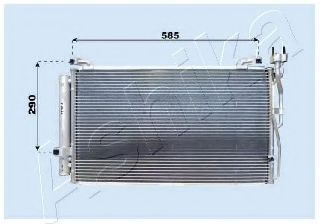 CND283025 ASHIKA Condenser, air conditioning