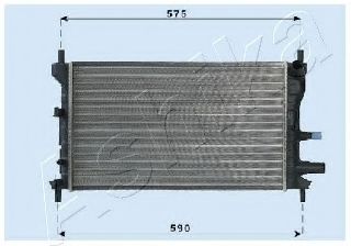 RDA053060 ASHIKA Cooling System Radiator, engine cooling