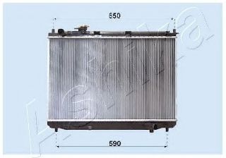 RDA333026 ASHIKA Cooling System Radiator, engine cooling