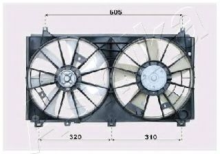 VNT152503 ASHIKA Fan, radiator