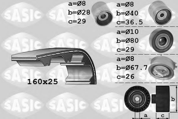 1756059 SASIC Belt Drive Timing Belt Kit